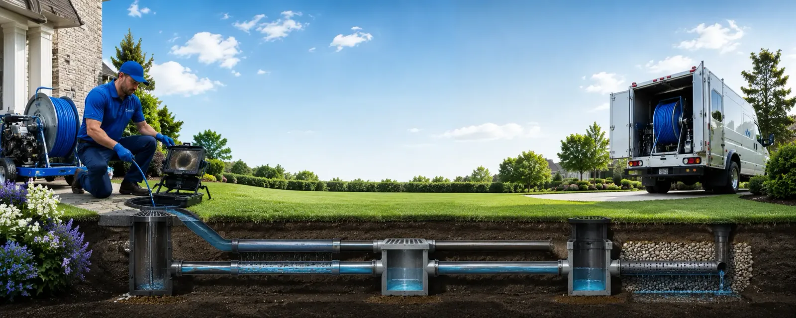 Outdoor drain cleaning information for Maxwelton, WV